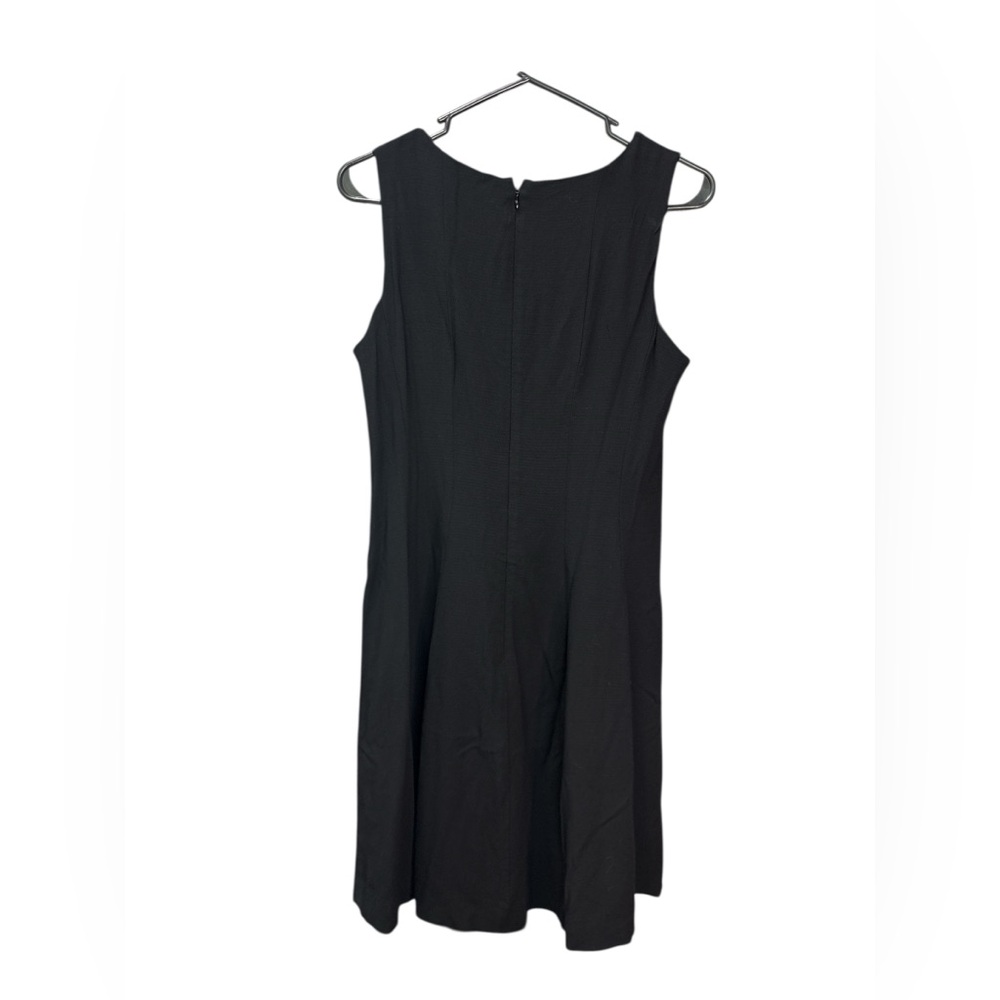 Theory Black Fit and Flare Mini Dress‎ Wool Blend Size 6 - Picture 3 of 4
